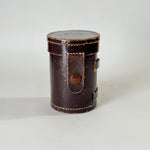 Vintage leather lens case