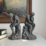 Vintage Resin The Thinker bookend pair