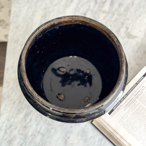 Vintage brown glazed pottery.