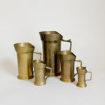 Vintage Brass Measuring Cup Set.