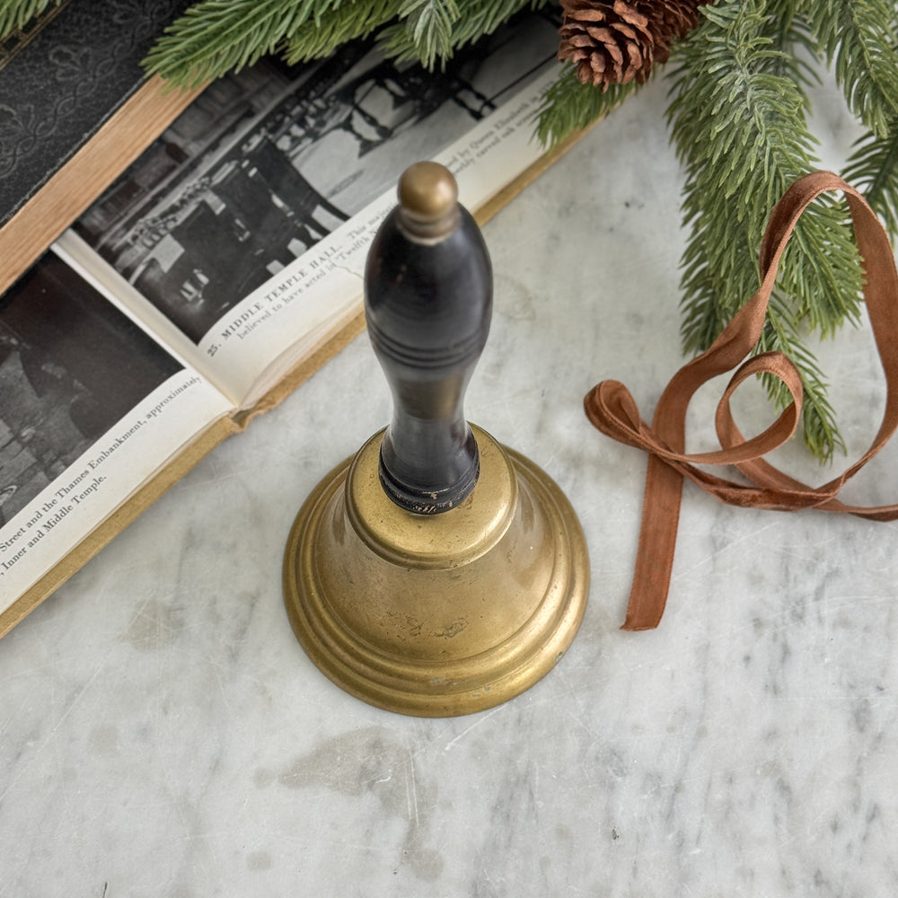 Vintage brass handled bell.