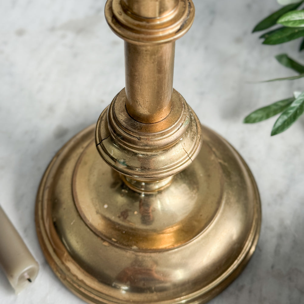Vintage articulating brass candleholder.