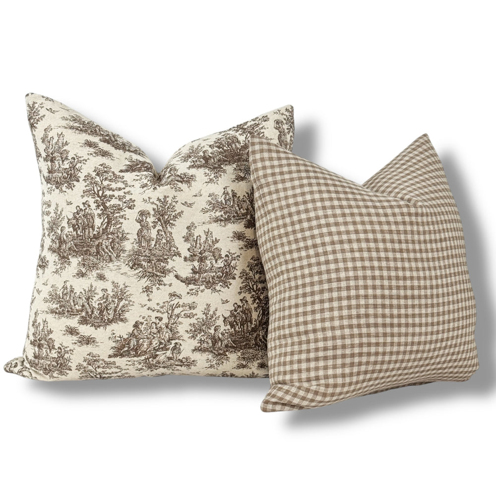 Braxton Gingham Pillow Cover- Multiple Sizes.