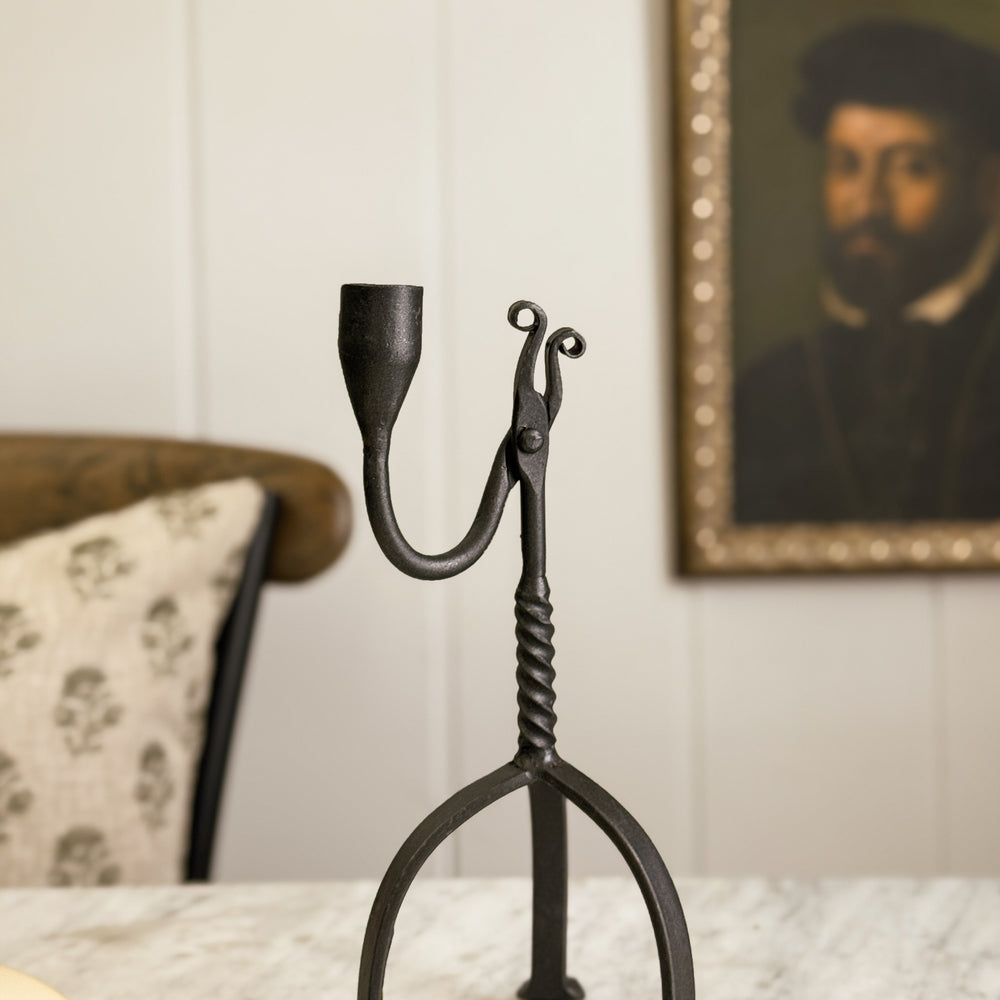 Iron Taper Holder Tripod.