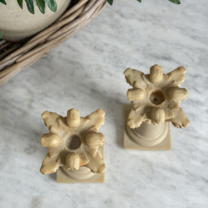 Vintage Italian Alabaster Column Taper holder