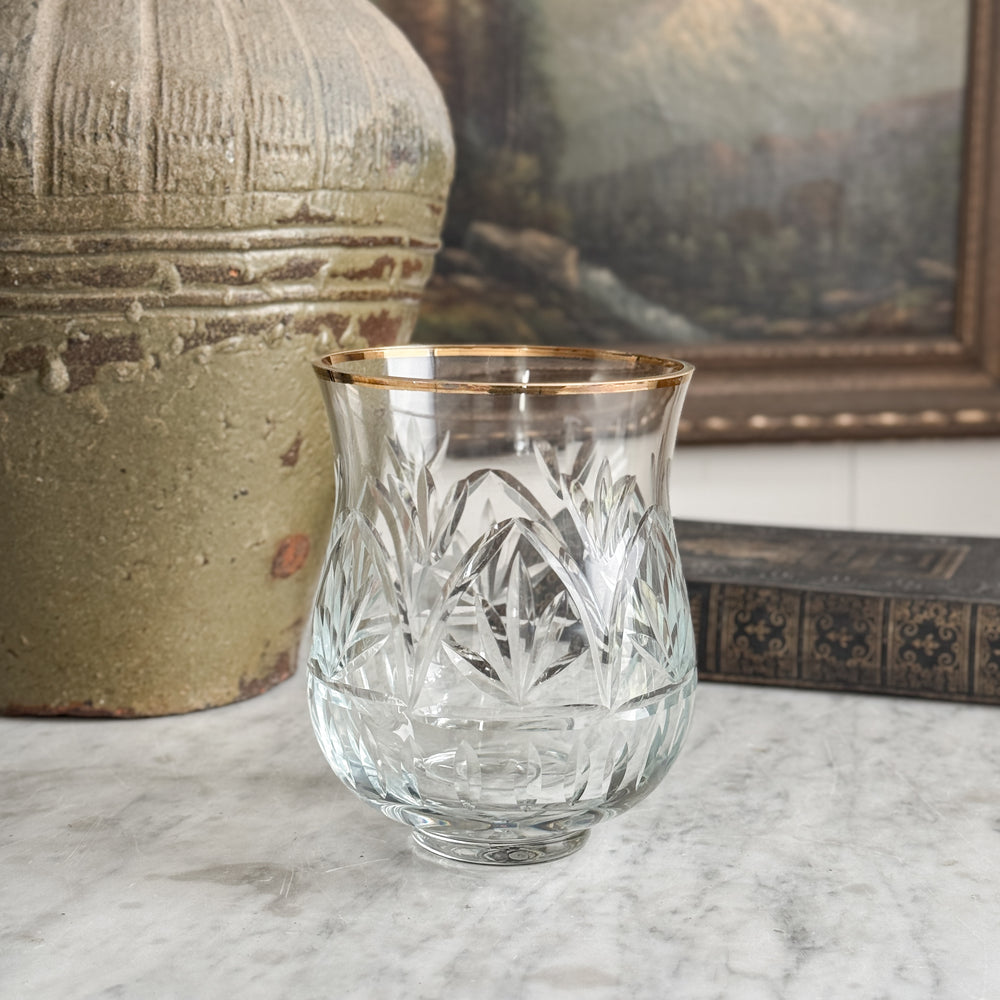 Vintage Romanian Crystal Hurricane.