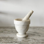 Vintage Marble Mortar and Pestle.