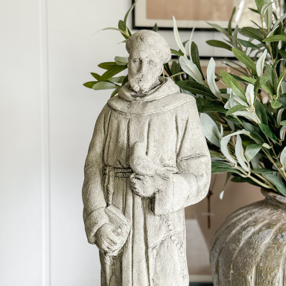 Concrete St. Francis Statue.