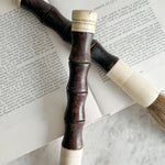 Vintage Brown and White Calligraphy Brush