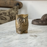 Vintage brass owl.
