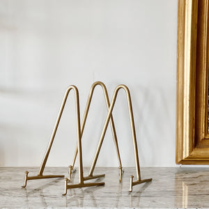 Gold Metal Plate Stands - multiple sizes