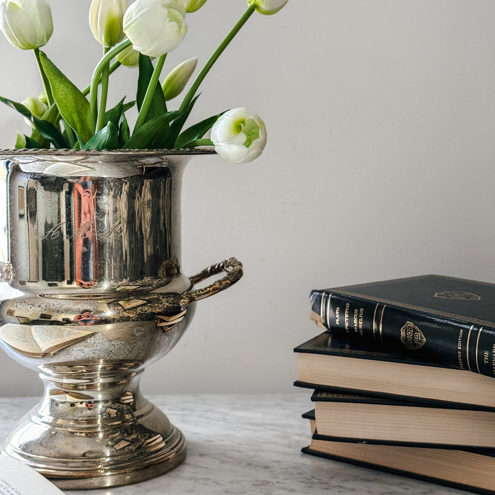 Vintage Silver Champagne Bucket A.M.M.