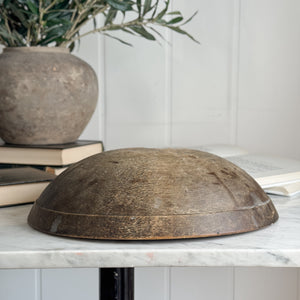 Vintage wood bread bowl