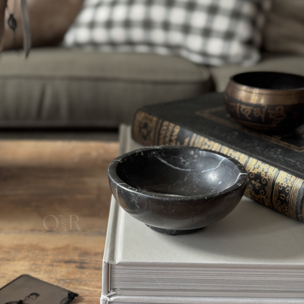 Black Marble Bowl