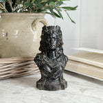Vintage cast Iron Lady bust Andiron- FRANCE