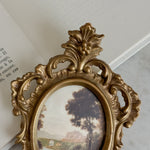 Vintage Mini Syroco Landscape Print