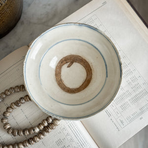 Vintage blue pottery bowl