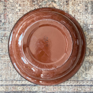 
                
                    Load image into Gallery viewer, Vintage Brown Enamel Bowl.
                
            