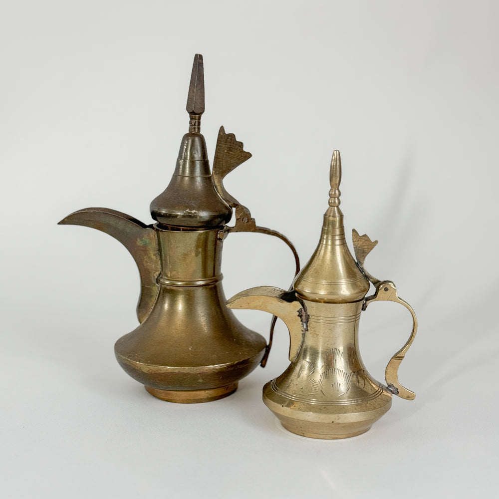 Vintage Brass Pot Pair