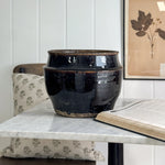 Vintage brown glazed pottery.