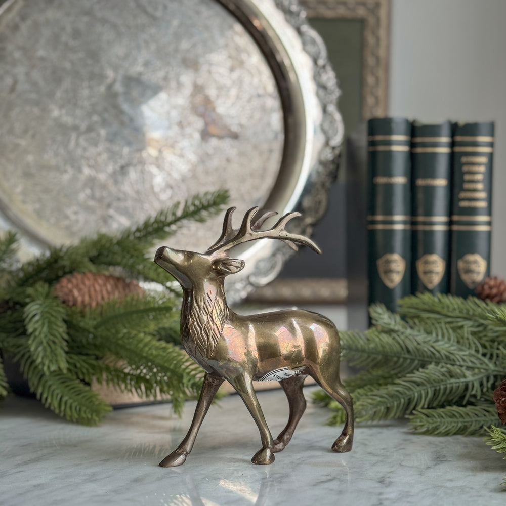 Vintage Brass Elk.