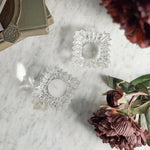 Vintage cut glass Fancy Ring Tray.
