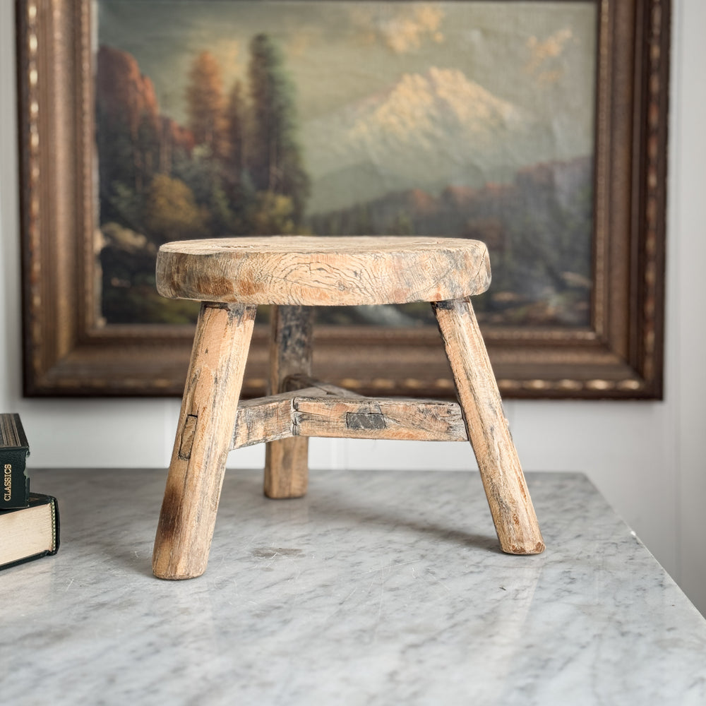 Vintage round stool.