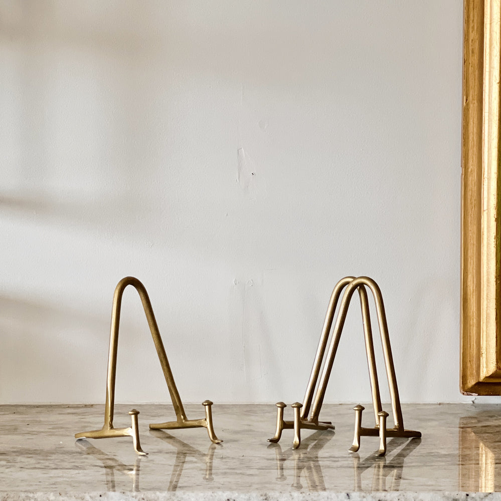 Gold Metal Plate Stands - multiple sizes