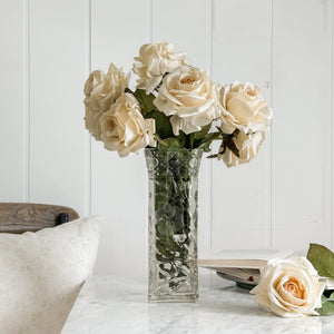 Faux Beige Rose flower Stem