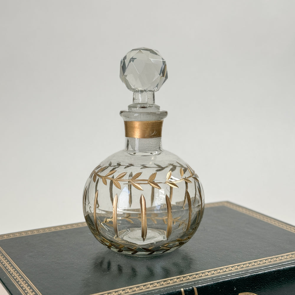 Golden Etched Apothecary Bottles.