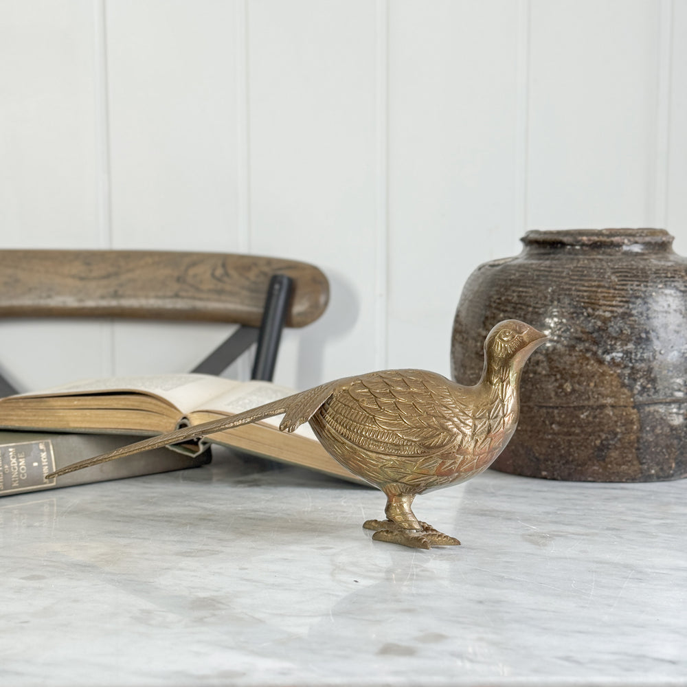 Vintage Brass Pheasant