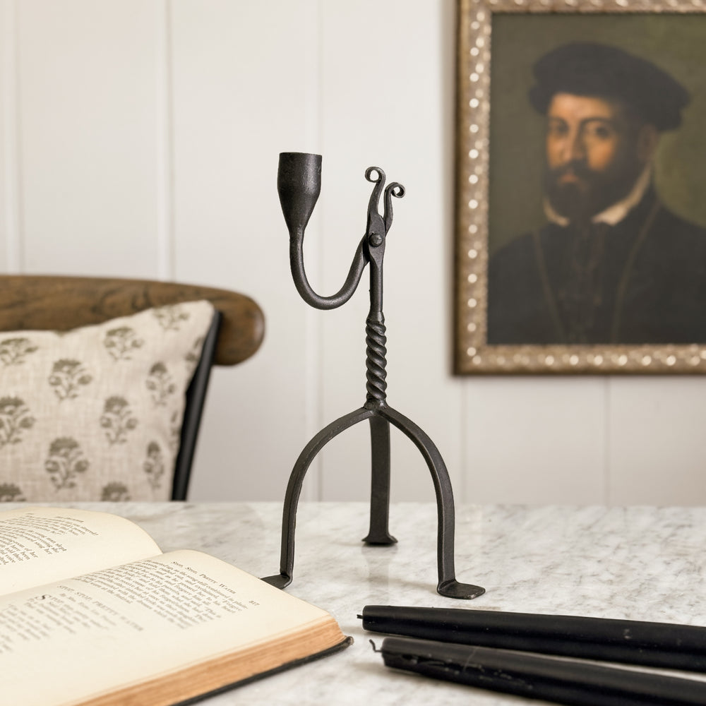 Iron Taper Holder Tripod.