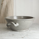 Vintage stoneware handle bowl with spout