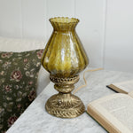 Vintage Olive Green Mid century modern lamp.