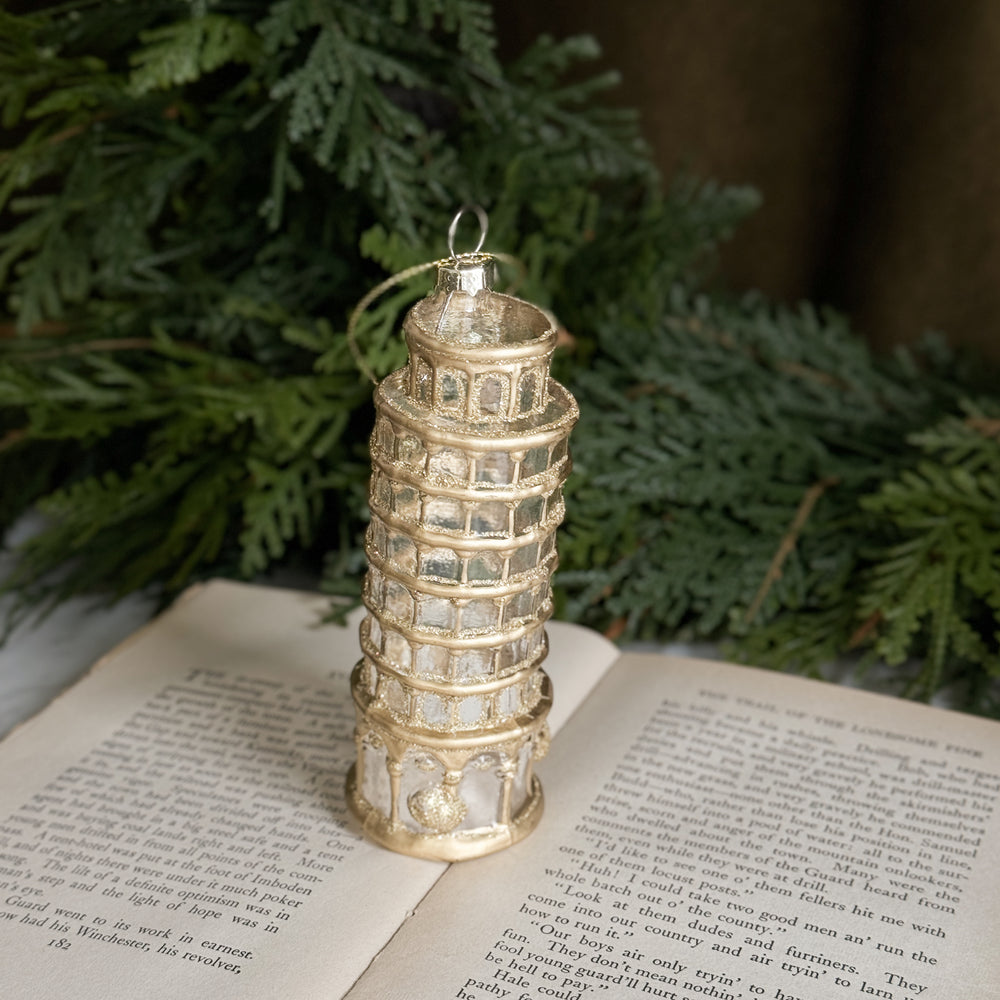 Leaning Tower of Pisa Ornament.