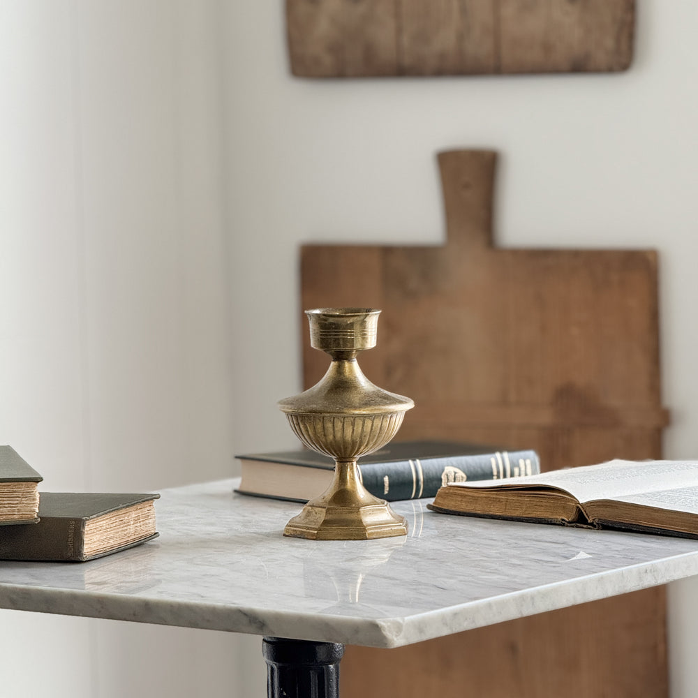 Vintage brass taper candleholder.