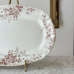 Antique Surrey brown transferware ironstone platter