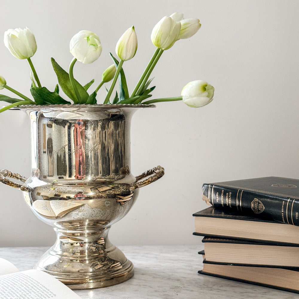 Vintage Silver Champagne Bucket A.M.M.