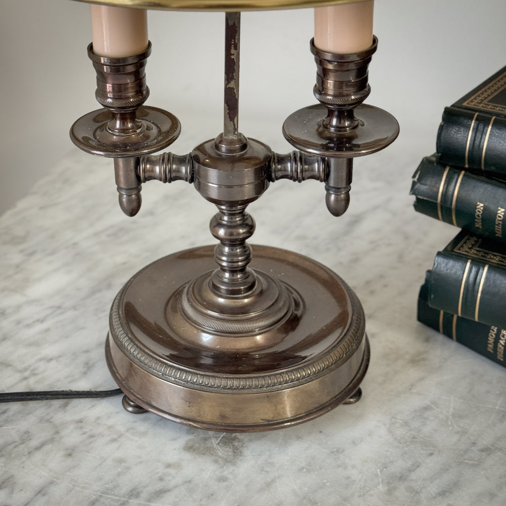 Vintage Brass Shade Lamp.