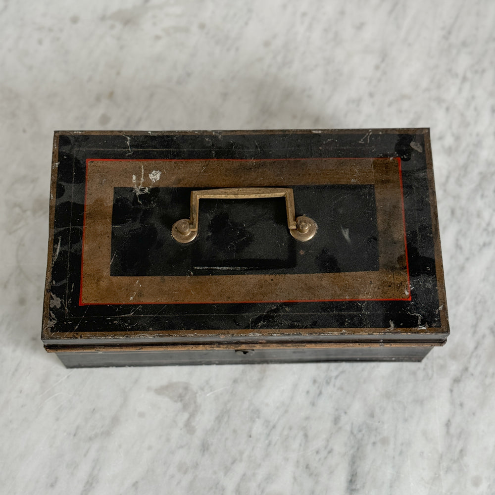 Vintage Metal Deed Box.