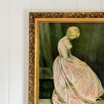 Vintage Solemn Lady Print.