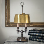 Vintage Brass Shade Lamp.