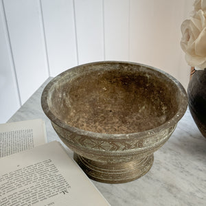 Vintage Indonesian Brass Betel Nut bowl