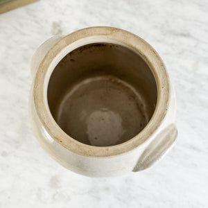 Antique Cream Confit Pot VI - FRANCE