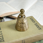 Vintage brass lady bell