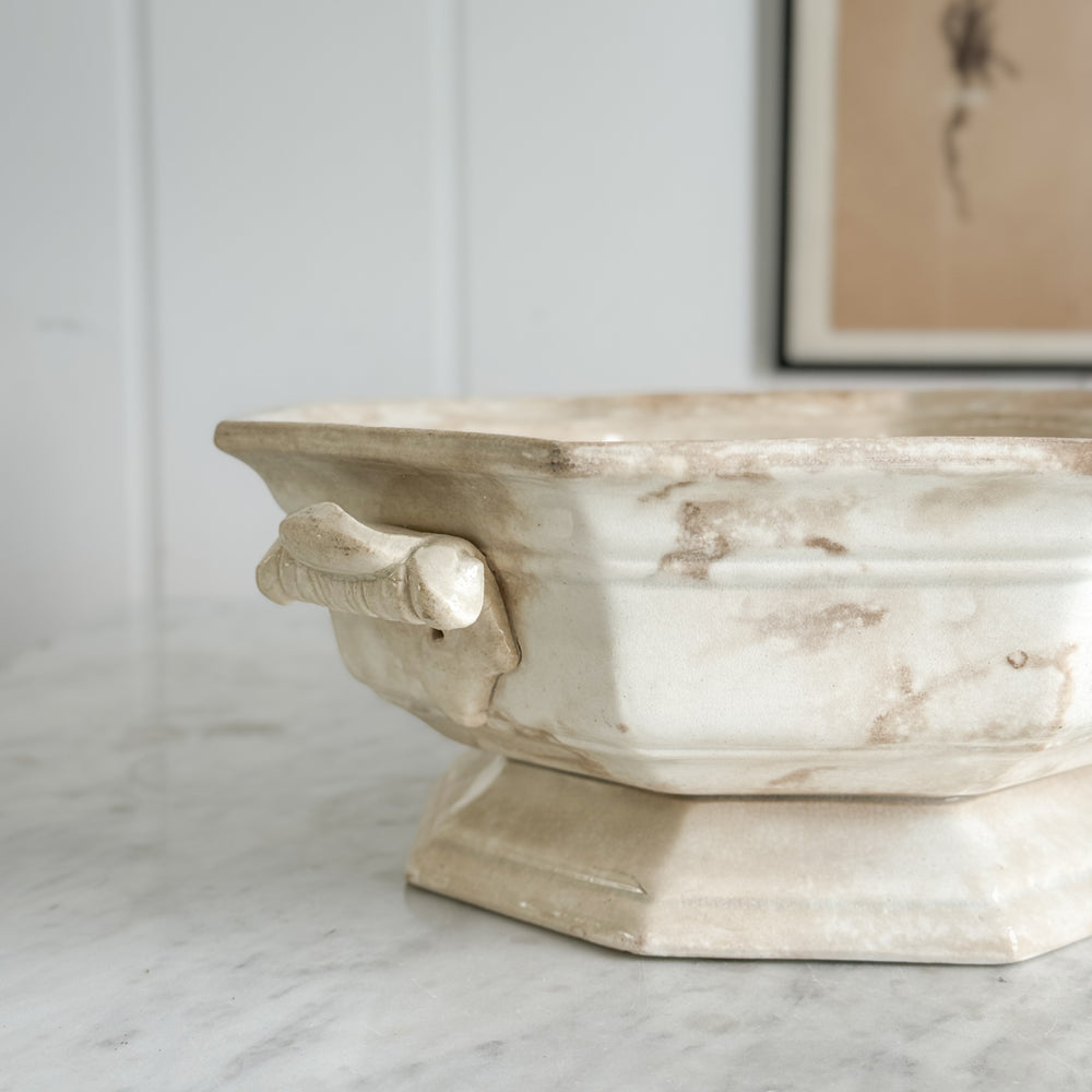 Antique ironstone compote.