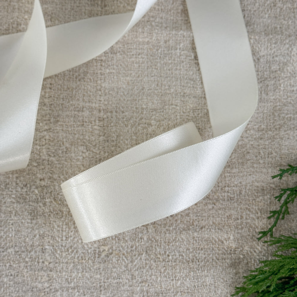 Ivory Satin 1.5” Wide Ribbon.