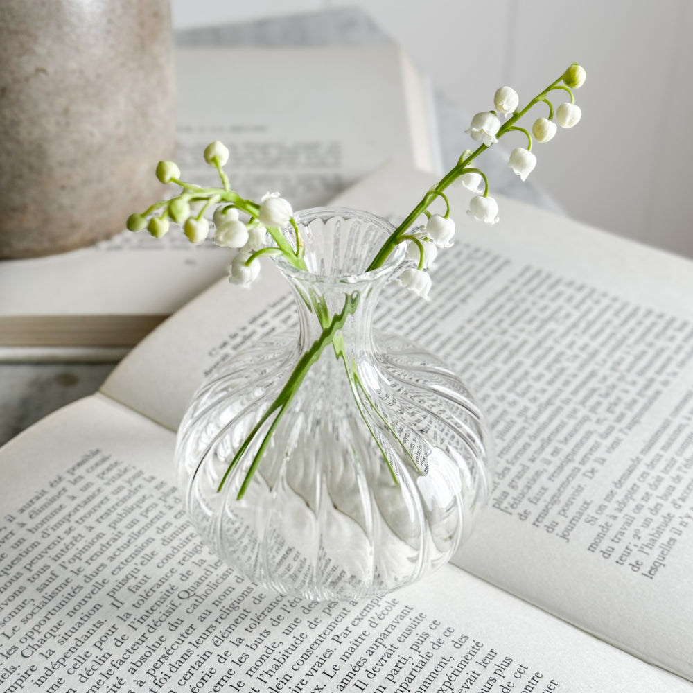 Clear Ripple Budvase
