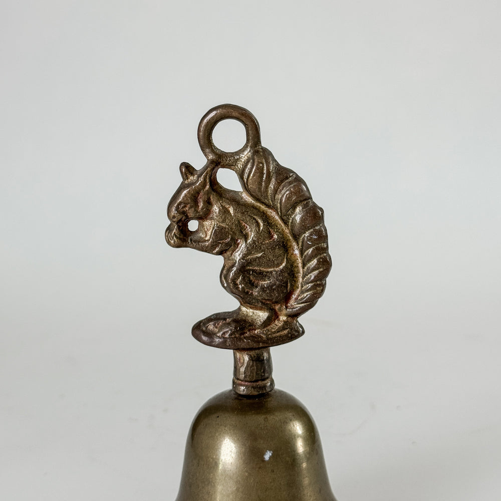 Vintage Brass Squirrel Bell