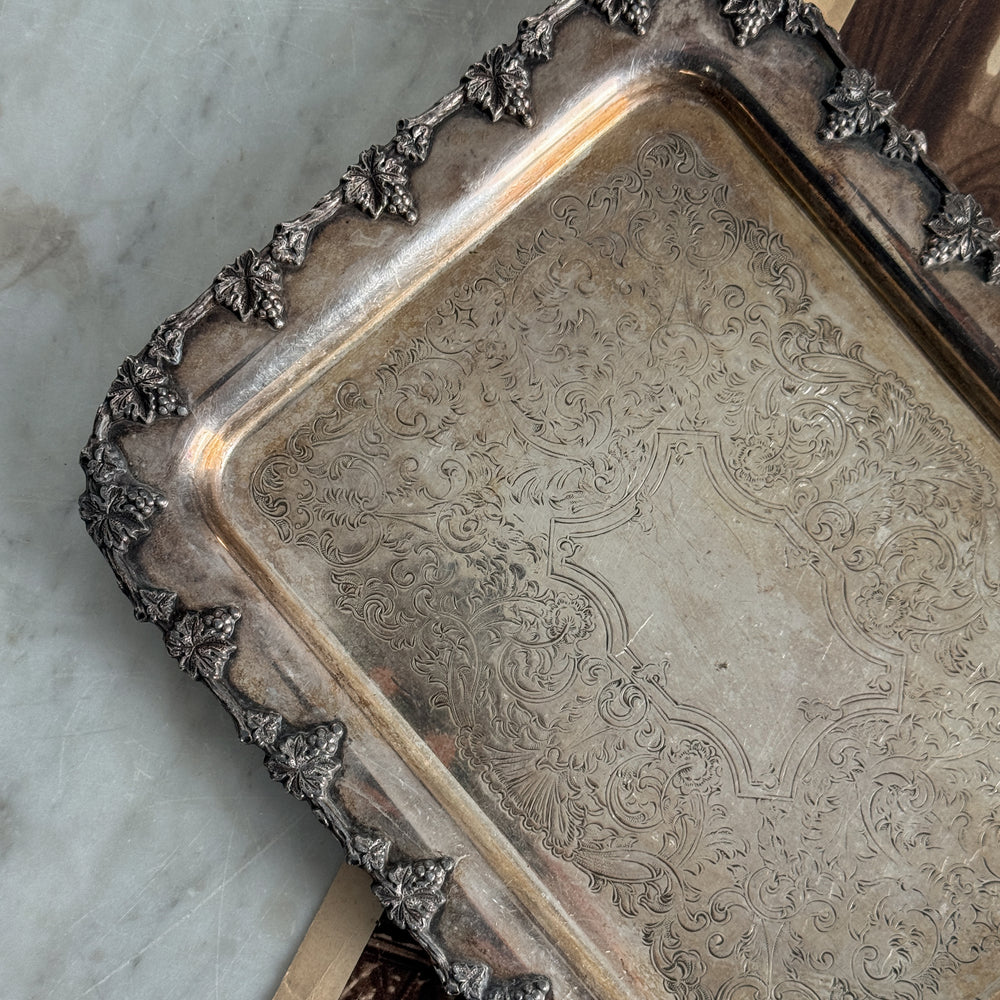 Vintage Silver Rectangle tray.